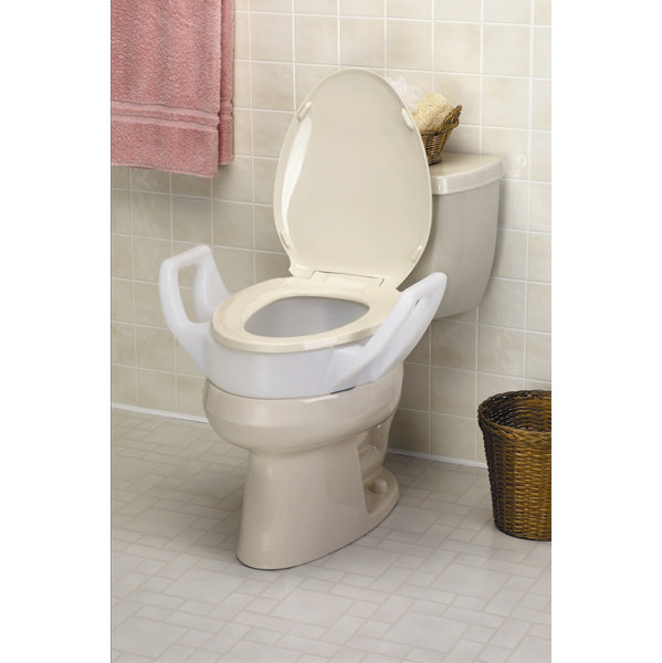 Maddak Elevated Raised Toilet Seat with Arms Standard & Reviews Wayfair